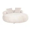 Richmond Interiors Fauteuil Stof / Textiel|Daybed Tivola Chenille, kleur Crème