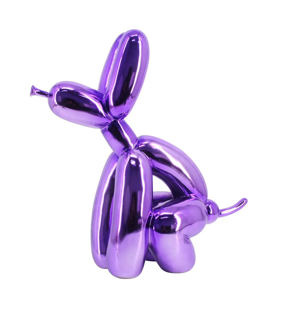 Richmond Interiors Overige Decoratie|Decoratie Dog 36cm hoog, kleur Paars