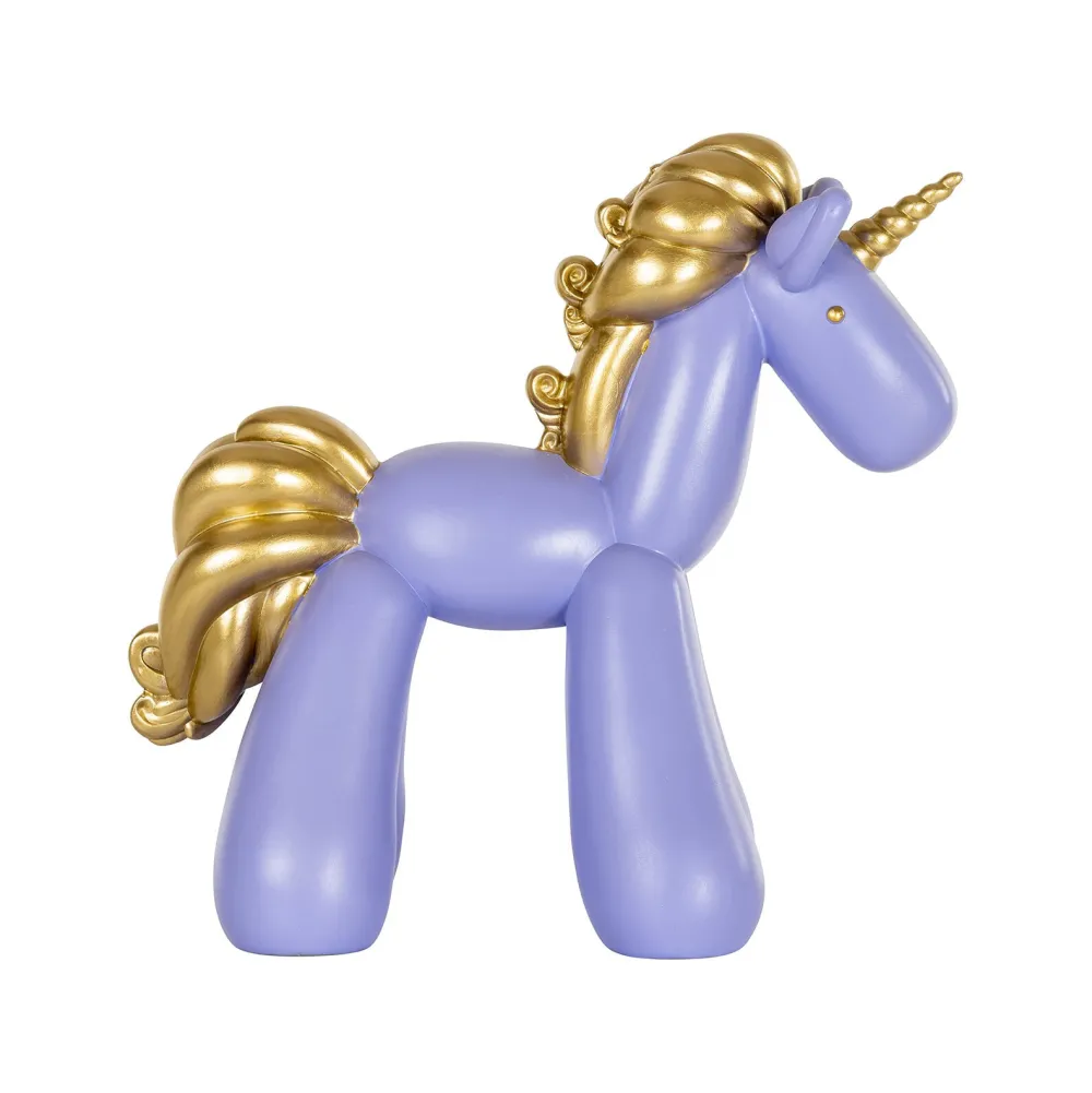 Richmond Interiors Overige Decoratie|Decoratie Unicorn 31cm, kleur Paars