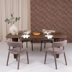 Livingfurn Ovale Eettafel|Deens Ovale Eettafel Cortez Mangohout