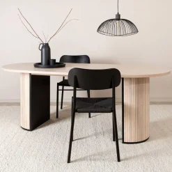 Nohr Ovale Eettafel|Deens Ovale Eettafel Fionna MDF, 200 x 90cm