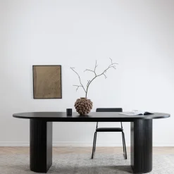 Nohr Ovale Eettafel|Deens Ovale Eettafel Fionna MDF, 200 x 90cm