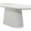 Light & Living Ovale Eettafel|Deens Ovale Eettafel Hamura Terrazzo, 220 x 105cm