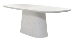 Light & Living Ovale Eettafel|Deens Ovale Eettafel Hamura Terrazzo, 220 x 105cm