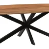 Livingfurn Ovale Eettafel|Deens Ovale Eettafel Jesper Mangohout, kleur Naturel