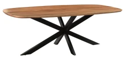 Livingfurn Ovale Eettafel|Deens Ovale Eettafel Jesper Mangohout, kleur Naturel