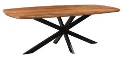 Livingfurn Ovale Eettafel|Deens Ovale Eettafel Jesper Mangohout, kleur Naturel