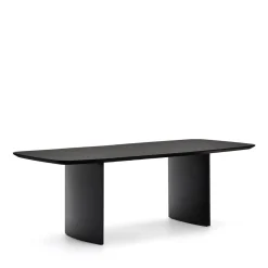 Kave Home Ovale Eettafel|Deens Ovale Eettafel Litto MDF, kleur Zwart