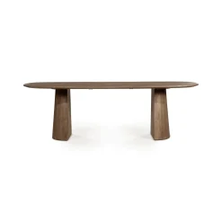 Eleonora Ovale Eettafel|Deens Ovale Eettafel Lune Mangohout, kleur Bruin