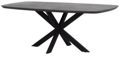 DTP Home Ovale Eettafel|Deens Ovale Eettafel Vito Mortex, kleur Antraciet