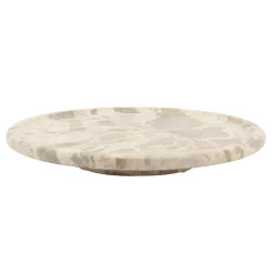 By-Boo Overige Decoratie|Dienblad Lazy Suzy Marmer, 40cm Beige