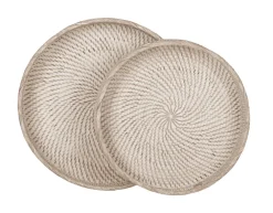 MUST Living Keukengerei|Dienblad Saint Barths Rotan, Set van 2 stuks Naturel