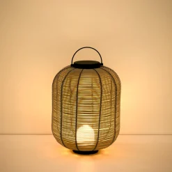 Kave Home Tafellampen Voor Buiten|Draagbare Tafellamp Saranella Oplaadbaar, kleur Beige