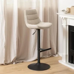 Bendt Barkruk Met Rugleuning|Barkruk Verstelbaar|Draaibare Barkruk Labarron (zithoogte 65-86cm)