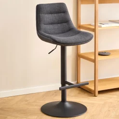 Bendt Barkruk Met Rugleuning|Barkruk Verstelbaar|Draaibare Barkruk Labarron (zithoogte 65-86cm)