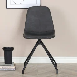 Nohr Eetkamerstoelen Met Leer Of Kunstleer|Draaibare Eetkamerstoelen|Draaibare Eetkamerstoel Austina Lederlook