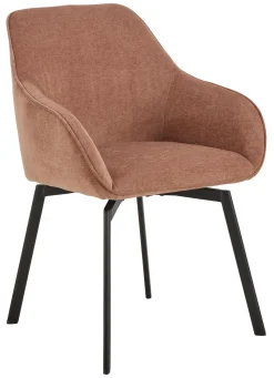 Bendt Chenille Eetkamerstoelen|Beige Eetkamerstoelen|Draaibare Eetkamerstoel Aisling Chenille
