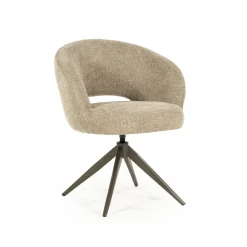 Eleonora Eetkamerstoelen Bouclé / Teddy|Draaibare Eetkamerstoelen|Draaibare Eetkamerstoel Alissa Bouclé