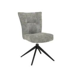 Tower Living Beige Eetkamerstoelen|Draaibare Eetkamerstoelen|Draaibare Eetkamerstoel Bardi Geweven stof