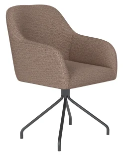 ZILT Draaibare Eetkamerstoelen|Eetkamerstoelen Met Armleuning|Draaibare Eetkamerstoel Branda Geweven stof