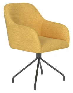 ZILT Draaibare Eetkamerstoelen|Eetkamerstoelen Met Armleuning|Draaibare Eetkamerstoel Branda Geweven stof