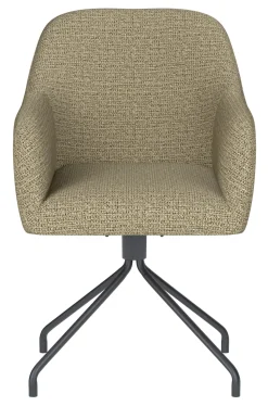 ZILT Draaibare Eetkamerstoelen|Eetkamerstoelen Met Armleuning|Draaibare Eetkamerstoel Branda Geweven stof