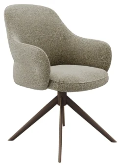 LABEL51 Eetkamerstoelen Bouclé / Teddy|Draaibare Eetkamerstoelen|Draaibare Eetkamerstoel Bern Bouclé