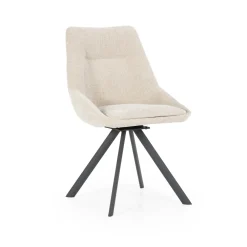 By-Boo Beige Eetkamerstoelen|Draaibare Eetkamerstoelen|Draaibare Eetkamerstoel Bliss