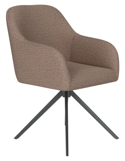 ZILT Draaibare Eetkamerstoelen|Eetkamerstoelen Met Armleuning|Draaibare Eetkamerstoel Brandalynn Geweven stof