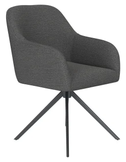ZILT Draaibare Eetkamerstoelen|Eetkamerstoelen Met Armleuning|Draaibare Eetkamerstoel Brandalynn Geweven stof