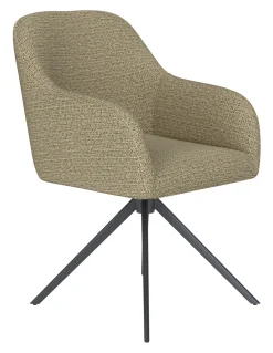 ZILT Draaibare Eetkamerstoelen|Eetkamerstoelen Met Armleuning|Draaibare Eetkamerstoel Brandalynn Geweven stof