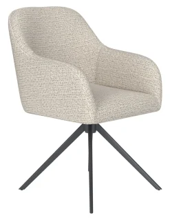 ZILT Draaibare Eetkamerstoelen|Eetkamerstoelen Met Armleuning|Draaibare Eetkamerstoel Brandalynn Geweven stof