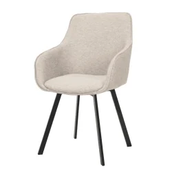 Tower Living Eetkamerstoelen Met Armleuning|Draaibare Eetkamerstoel Borgo Met armleuning, Geweven stof