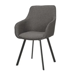 Tower Living Eetkamerstoelen Met Armleuning|Draaibare Eetkamerstoel Borgo Met armleuning, Geweven stof