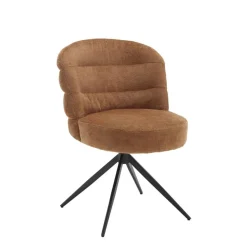 Tower Living Chenille Eetkamerstoelen|Draaibare Eetkamerstoelen|Draaibare Eetkamerstoel Carro Chenille