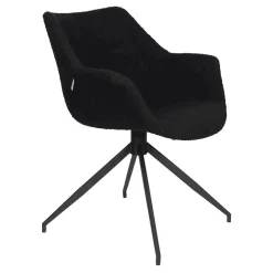 Zuiver Eetkamerstoelen Bouclé / Teddy|Draaibare Eetkamerstoelen|Draaibare Eetkamerstoel Doulton Bouclé