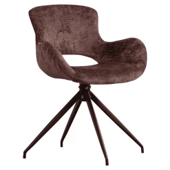 WOOOD Eetkamerstoelen Velvet / Fluweel|Draaibare Eetkamerstoelen|Draaibare Eetkamerstoel Eliva Structure Velvet