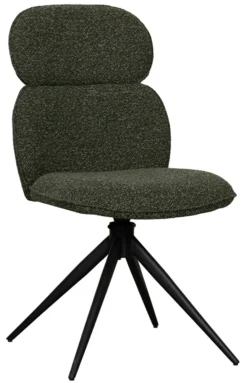 LABEL51 Eetkamerstoelen Bouclé / Teddy|Draaibare Eetkamerstoelen|Draaibare Eetkamerstoel Finn Bouclé