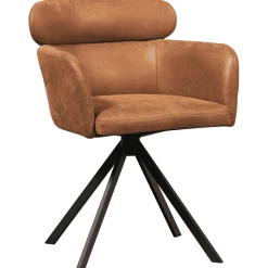 WOOOD Eetkamerstoelen Met Leer Of Kunstleer|Draaibare Eetkamerstoelen|Draaibare Eetkamerstoel Fenne Lederlook