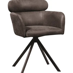 WOOOD Eetkamerstoelen Met Leer Of Kunstleer|Draaibare Eetkamerstoelen|Draaibare Eetkamerstoel Fenne Lederlook
