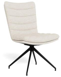 Bendt Draaibare Eetkamerstoelen|Eetkamerstoelen Zonder Armleuning|Draaibare Eetkamerstoel Frederikke Bouclé