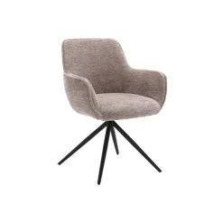 Tower Living Chenille Eetkamerstoelen|Beige Eetkamerstoelen|Draaibare Eetkamerstoel Fondo Chenille