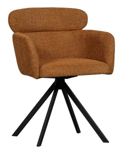 WOOOD Draaibare Eetkamerstoelen|Eetkamerstoelen Met Armleuning|Draaibare Eetkamerstoel Fenne Geweven