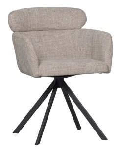WOOOD Draaibare Eetkamerstoelen|Eetkamerstoelen Met Armleuning|Draaibare Eetkamerstoel Fenne Geweven