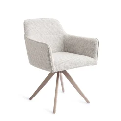 Jesper Home Beige Eetkamerstoelen|Draaibare Eetkamerstoelen|Draaibare Eetkamerstoel Hofu Turn Beige