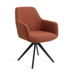Jesper Home Beige Eetkamerstoelen|Draaibare Eetkamerstoelen|Draaibare Eetkamerstoel Hiroo Turn Black