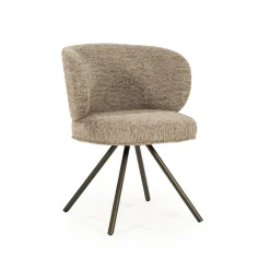Eleonora Chenille Eetkamerstoelen|Draaibare Eetkamerstoelen|Draaibare Eetkamerstoel Jayson Chenille