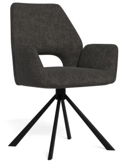 Bendt Chenille Eetkamerstoelen|Draaibare Eetkamerstoelen|Draaibare Eetkamerstoel Jessen Chenille