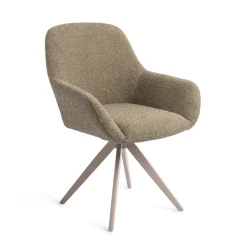 Jesper Home Beige Eetkamerstoelen|Draaibare Eetkamerstoelen|Draaibare Eetkamerstoel Kushi Turn Beige