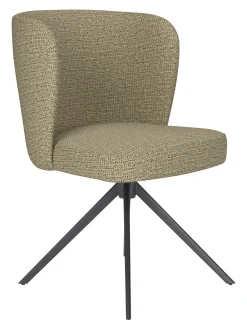 ZILT Draaibare Eetkamerstoelen|Eetkamerstoelen Zonder Armleuning|Draaibare Eetkamerstoel Kalia Geweven stof